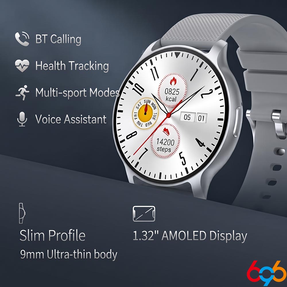 Smartwatch Watches Price - 남성용 및 여성용 슬림형 1.32인치 AMOLED