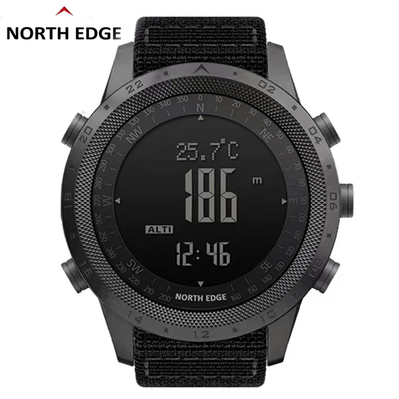 Altimeter Compass Watch - NORTH EDGE DESERT 남자 디지털 시계