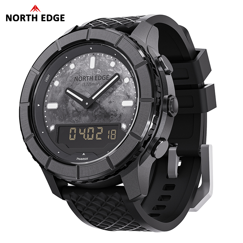 Altimeter Compass Watch - 노스 엣지 타르시스 남성용 탄소 섬유