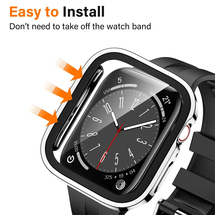 Apple Watch 케이스 시리즈 용 유리 + 커버  - Smartwatch Watches Price 리뷰 및 가격
