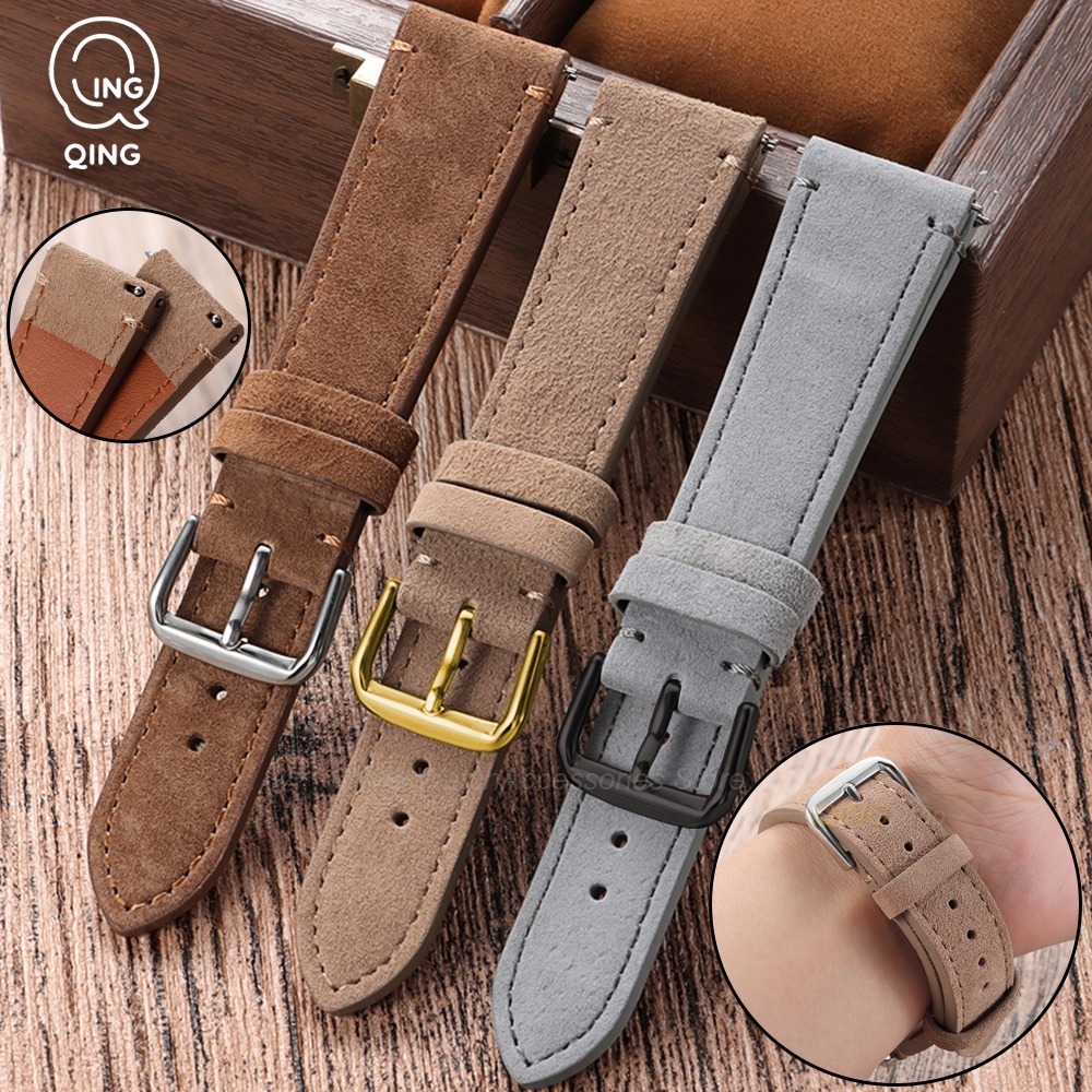 20/22mm 퀵 릴리스 가죽 시계줄 빈티지 스웨이드  - Smartwatch Vintage Watches For Women 리뷰 및 가격