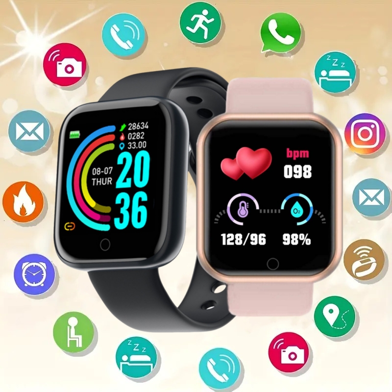 스마트 워치 메시지 알림 음악 제어 칼로리 거리 피트니 - Smartwatch Watches For Kids 리뷰 및 가격