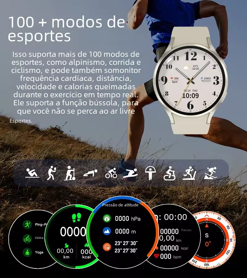 새로운 워치 6 GPS 트랙 스마트워치 남성용 AMOL - Smartwatch Watches For Women With Gps 리뷰 및 가격