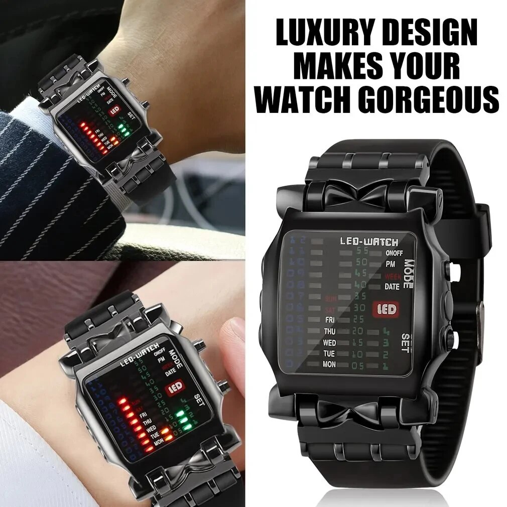 이진 Led 시계 크리 에이 티브 방수 비즈니스 전자  - Timex Watches Smartwatch 리뷰 및 가격