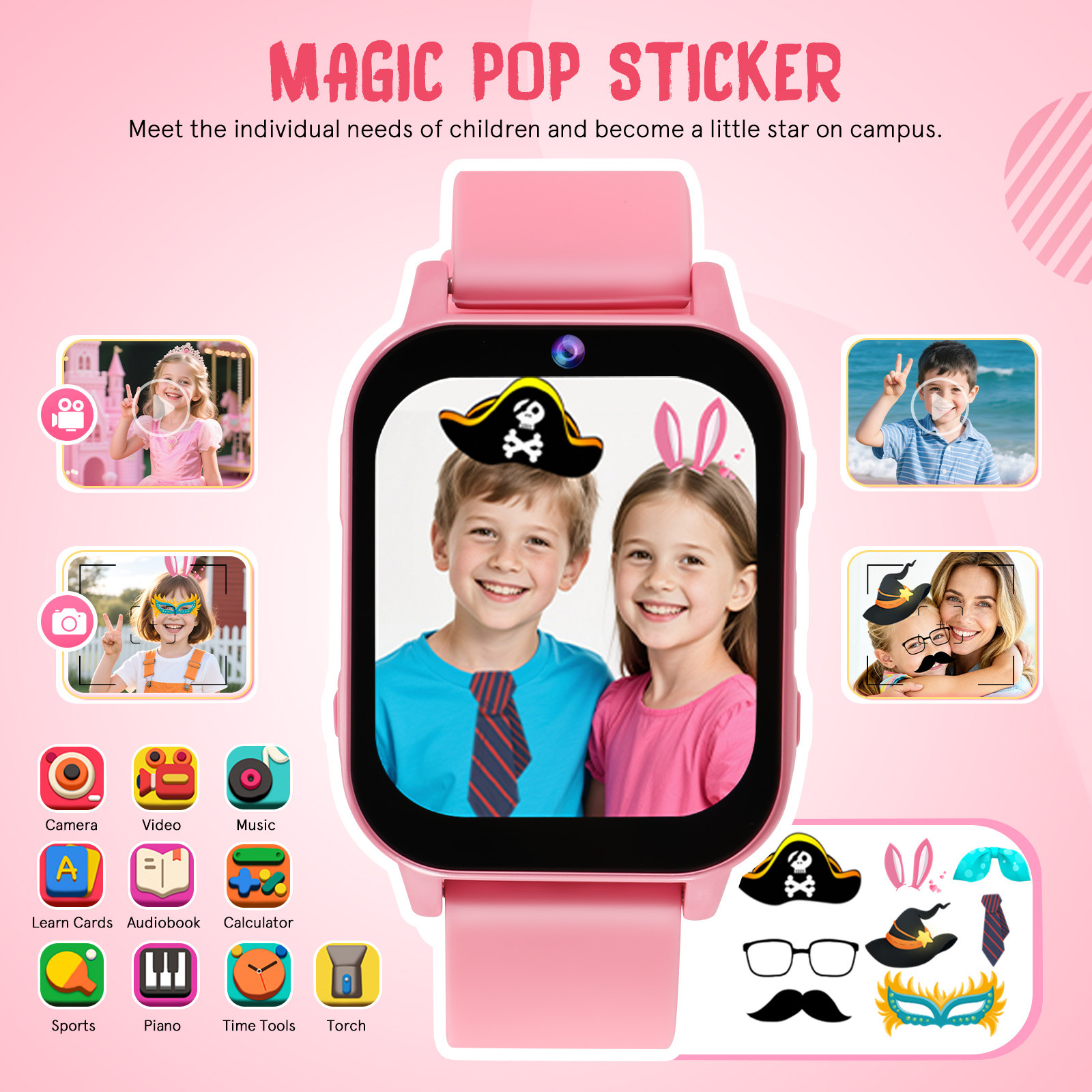 어린이용 스마트 워치, 교육용 게임이 내장된 어린이용  - Smartwatch Watches For Kids 리뷰 및 가격