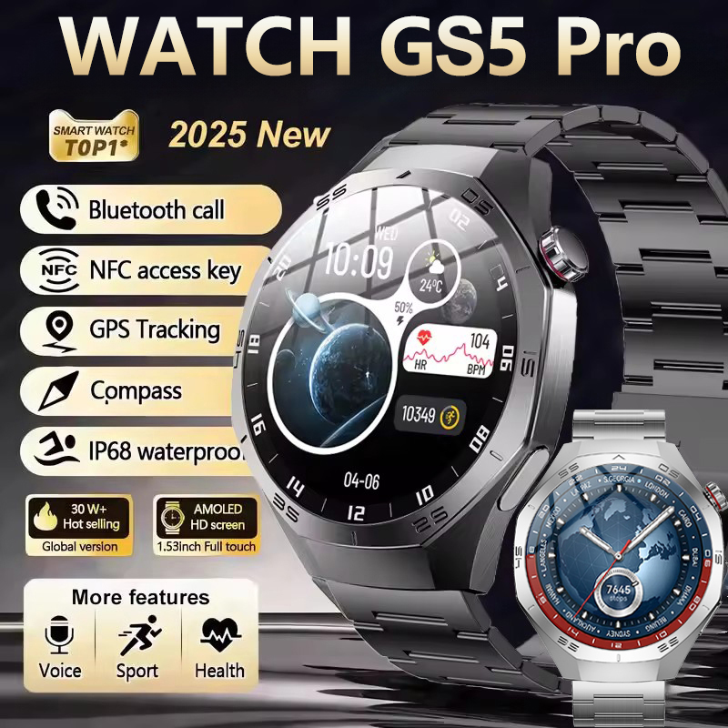 오리지널 GS5 Pro GPS 스포츠 IP68 방수 스 - Smartwatch Watches For Women With Gps 리뷰 및 가격