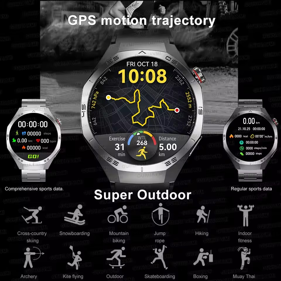오리지널 GS5 Pro GPS 스포츠 IP68 방수 스 - Smartwatch Watches For Women With Gps 리뷰 및 가격